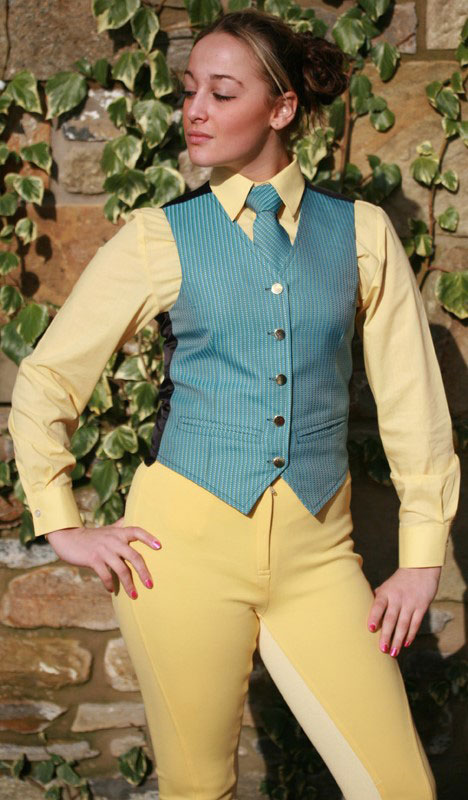 womens yellow waistcoat